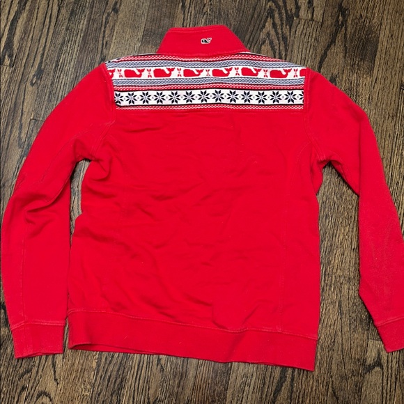 Vineyard Vines 1/4 quarter zip sweatshirt with sweater inset whale small s - Picture 17 of 17